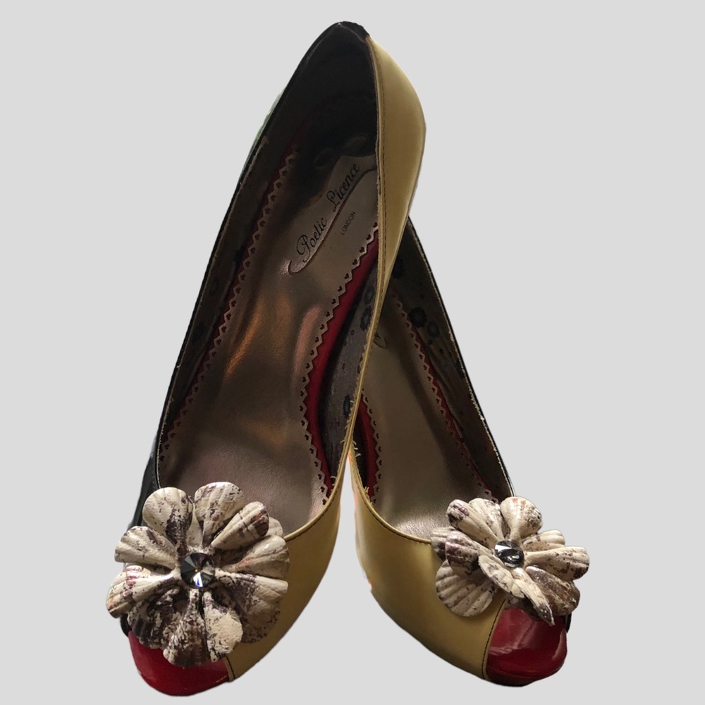 Darling Poetic Licence of London Platform Peep-toe Pumps EU Size 39.5
